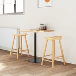 vidaXL Chaises de salle à manger 2 Pièces Naturel 46 x 37 x 63 cm