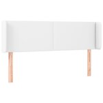 vidaXL Tête de lit avec oreilles Blanc 147x16x78/88 cm Similicuir