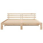 vidaXL Cadre de lit Marron 180 x 200 cm Bois de pin massif