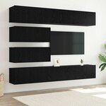 vidaXL Ensemble de 6 meubles TV muraux en bois noir chêne de
