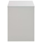 vidaXL Coiffeuse avec miroir et tabouret Gris 104x45x131 cm