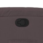 vidaXL Fauteuil inclinable Marron foncé Tissu