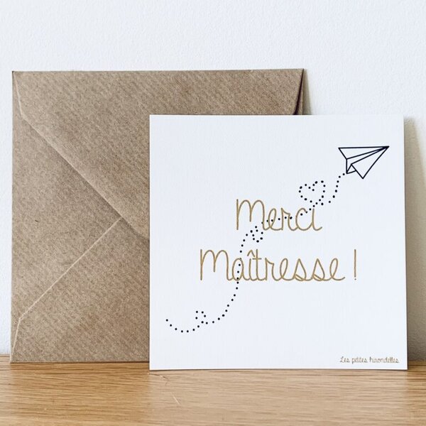 Carte - Merci Maitresse