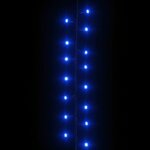 vidaXL Guirlande à LED compacte avec 3000 LED Bleues 65 m PVC