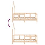 vidaXL Cadre de lit pour enfant 70x140 cm bois de pin massif