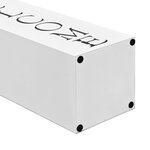 vidaXL Porte-parapluie Welcome Acier Blanc