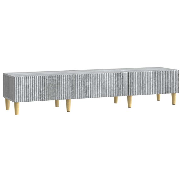 vidaXL Meuble TV Sonoma gris 147 x 34 5 x 30 cm Bois d'ingénierie