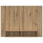 vidaXL Meuble TV mural Chêne artisan Bois d'ingénierie