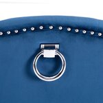 vidaXL Chaise de salle à manger Bleu Velours