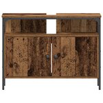 Meuble sous lavabo vidaXL Bois ancien 80x30x60 cm en bois reconstitué