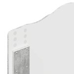 vidaXL Tête de lit avec tête de lit Gris béton 90 cm Bois d'ingénierie