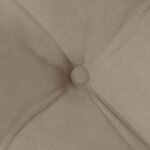vidaXL Coussins de siège 4 Pièces Taupe 40 x 40 x 6 cm Microfibre