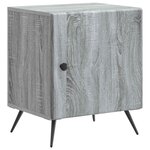 vidaXL Cabinet de chevet 2 Pièces Sonoma gris 43 x 34 5 x 50 cm