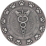 Monnaie POODLE World Canine 2 Oz Argent 2 Guards Truth Guard 2026 (PRÉCOMMANDE)