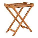 Table à plateau en teck naturel 60 x 40 x 70 cm