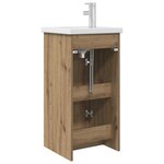 vidaXL Meuble de salle de bain avec évier Chêne artisanal