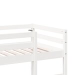 vidaXL Cadre de lit superposé sans matelas blanc 80x200 cm pin massif