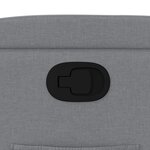 vidaXL Fauteuil inclinable en tissu gris clair