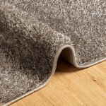 vidaXL Tapis ISTAN à poils longs aspect brillant gris 100x200 cm