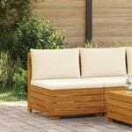 vidaXL Sofa de jardin milieu Bois d'Acacia Massif Marron