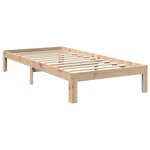 vidaXL Lit bibliothèque sans matelas 75x190 cm bois de pin massif