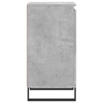 vidaXL Buffet gris béton 40x35x70 cm bois d'ingénierie