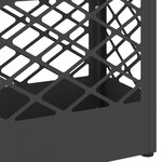vidaXL Support de parapluie noir - 28x12x41 cm en acier