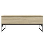 vidaXL Table basse chêne sonoma 100x50x40cm bois d'ingénierie et métal