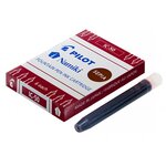 Etui de 6 cartouches d'encre namiki ic-50 pour stylo capless sepia pilot
