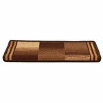 vidaXL Tapis d'escalier autoadhésifs 10 Pièces 65x21x4 cm Marron