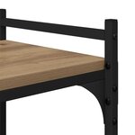 vidaXL Bibliothèque chêne artisanal 76 x 32 x 192 cm Bois d'ingénierie