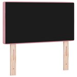 vidaXL Tête de Lit en Velours Argyle Manuel Rose 80 cm Velours
