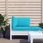 vidaXL Coussins de palette lot de 3 turquoise tissu Oxford