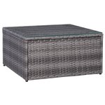 vidaXL Meuble de jardin 7 Pièces et coussins et oreillers Résine tressée