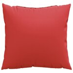 vidaXL Coussins de canapé lot de 4 rouge 60x60 cm tissu