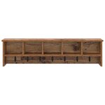 vidaXL Porte-manteau mural avec étagère Bois ancien 100 x 16 x 26 cm