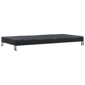 vidaXL Housse de Table 202 x 102 x 15 cm tissu Rectangulaire Noir