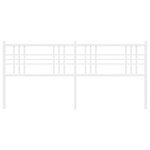 vidaXL Tête de lit métal blanc 180 cm