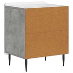 vidaXL Cabinet de chevet Gris béton 43 x 34 5 x 52 cm