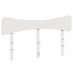 vidaXL Cadre de lit sans matelas blanc 120x190 cm bois de pin massif