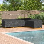 vidaXL Housse pour meubles Noir 355 x 275 x 80 cm Tissu Oxford 600D