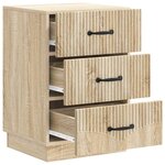 vidaXL Cabinet de chevet avec tiroir Chêne Sonoma 43 x 41 x 63 5 cm