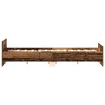 vidaXL Cadre de lit sans matelas vieux bois 160x200 cm bois ingénierie