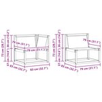 vidaXL Ensemble de canapés d'extérieur 7 pc Naturel et Crème