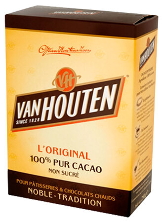 Van Houten L’Original Cacao en Poudre Non Sucré 225g (lot de 3)