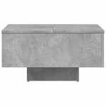 vidaXL Table basse gris béton 60x60x31 5 cm bois d'ingénierie