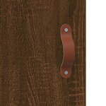 vidaXL Buffet haut chêne marron 69 5x31x115 cm bois d'ingénierie