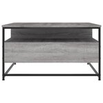 vidaXL Table basse sonoma gris 80x80x45 cm bois d'ingénierie