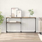 vidaXL TableConsole Chêne artisanal 145 x 22 5 x 75 cm