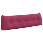 vidaXL Coussin de Dos Bordeaux 160 x 24 x 50 cm Velours
